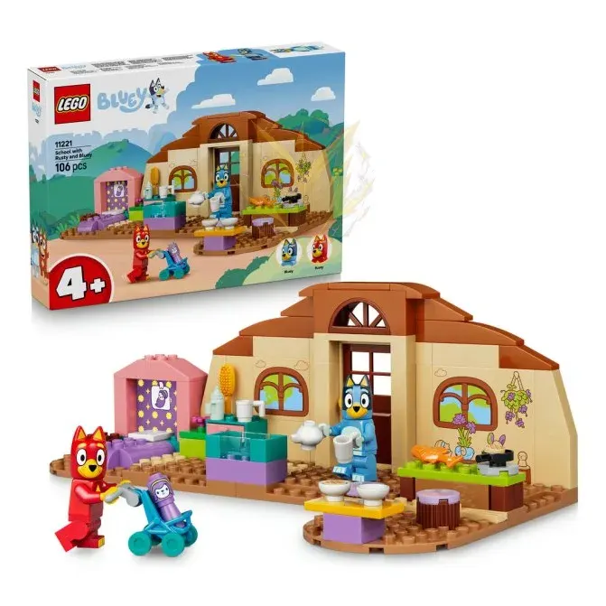 LEGO® Bluey 11221 Rusty, Bluey a škola