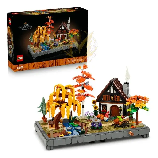 LEGO® Icons 11372 Chata a podzimní zahrada