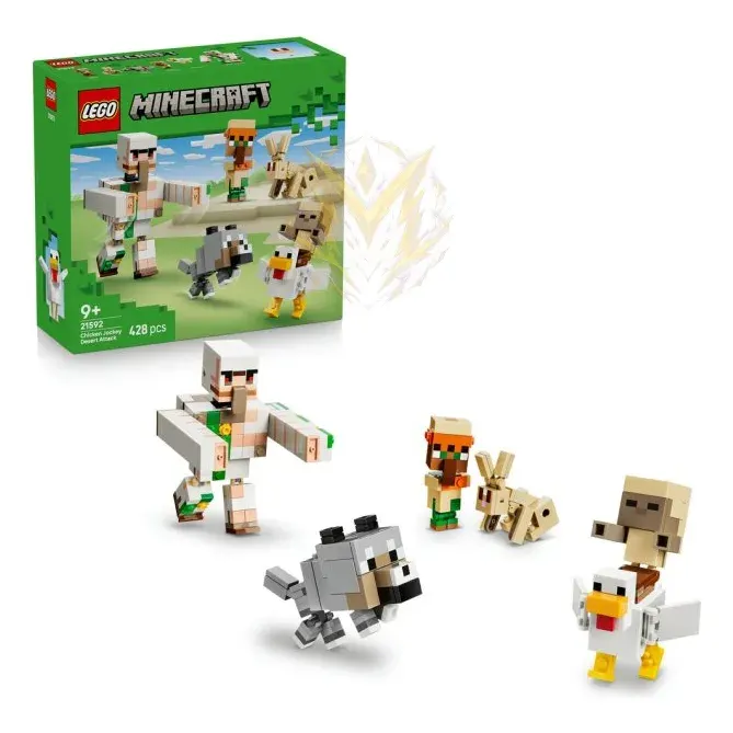 LEGO® Minecraft® 21592 Kuřecí žokej a útok v poušti