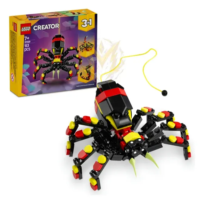 LEGO® Creator 3 v 1 31159 Divoká zvířata: Překvapivý pavouk