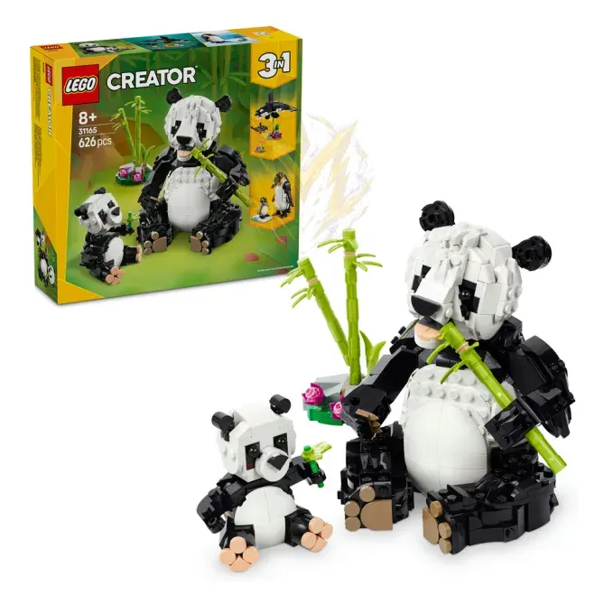 LEGO® Creator 3 v 1 31165 Divoká zvířata: Pandí rodinka