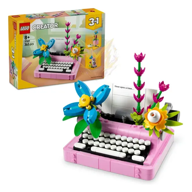 LEGO® Creator 3 v 1 31169 Psací stroj s květinami