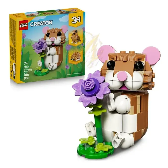 LEGO® Creator 31376 Roztomilý křeček s květinou
