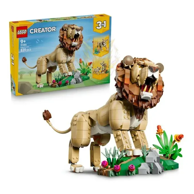 LEGO® Creator 3v1 31386 Divoká zvířata: Majestátní lev