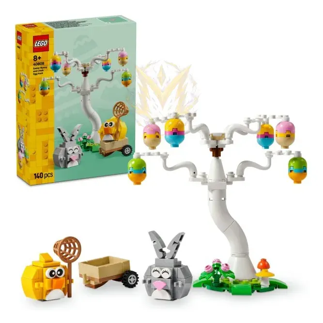 LEGO® Iconic 40808 Velikonoční zajíček, kuřátko a sběr vajíček
