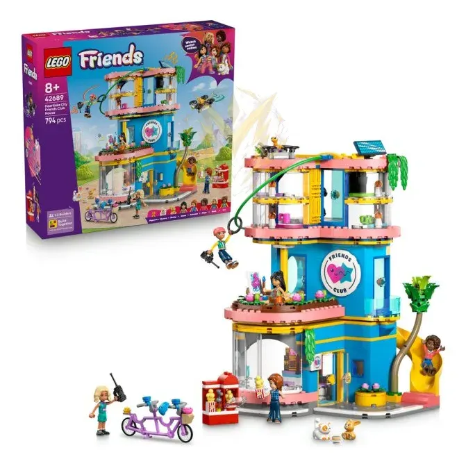 LEGO® Friends 42689 Klubovna pro kamarády v městečku Heartlake