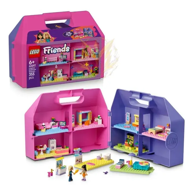 LEGO® Friends 42697 Kreativní kufřík a domek pro panenky