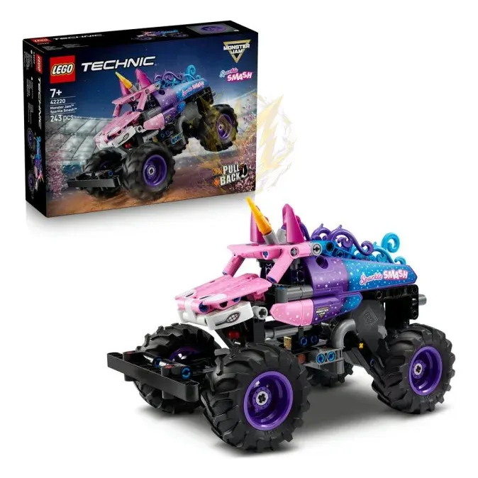 LEGO® Technic 42220 Monster Jam™ Sparkle Smash™ s natahovacím motorem