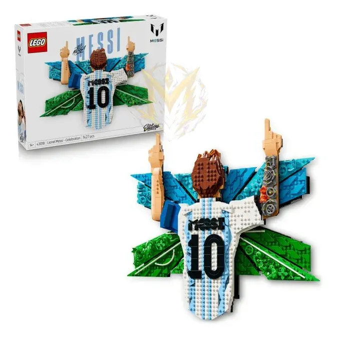 LEGO® Editions 43018 Lionel Messi – Okamžik vítězství
