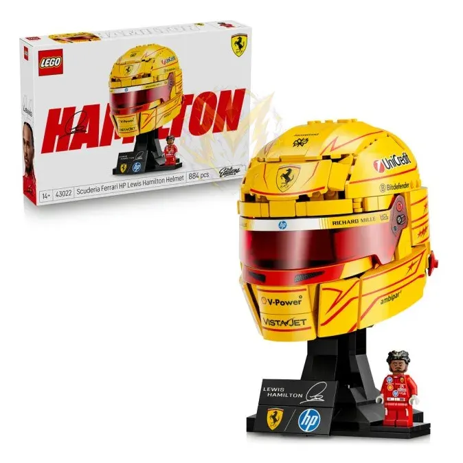 LEGO® Editions 43022 Helma Lewis Hamilton ze Scuderia Ferrari HP