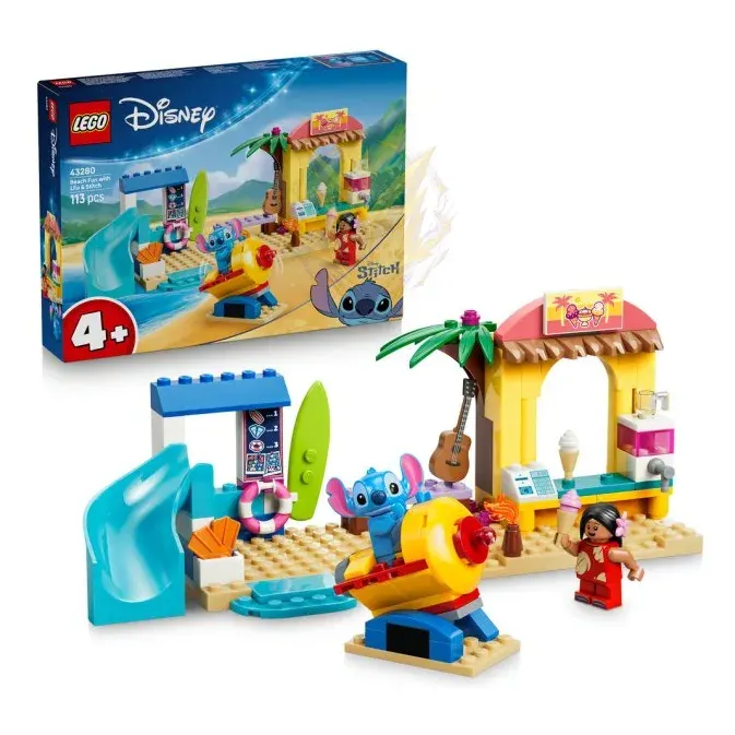 LEGO® │ Disney 43280 Zábava na pláži s Lilo a Stitchem