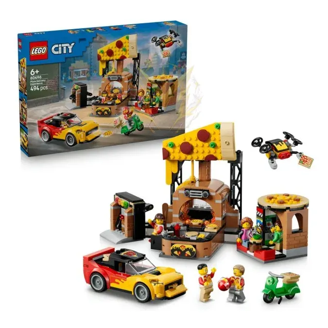 LEGO® City 60496 Rozvoz pizzy a vozidla