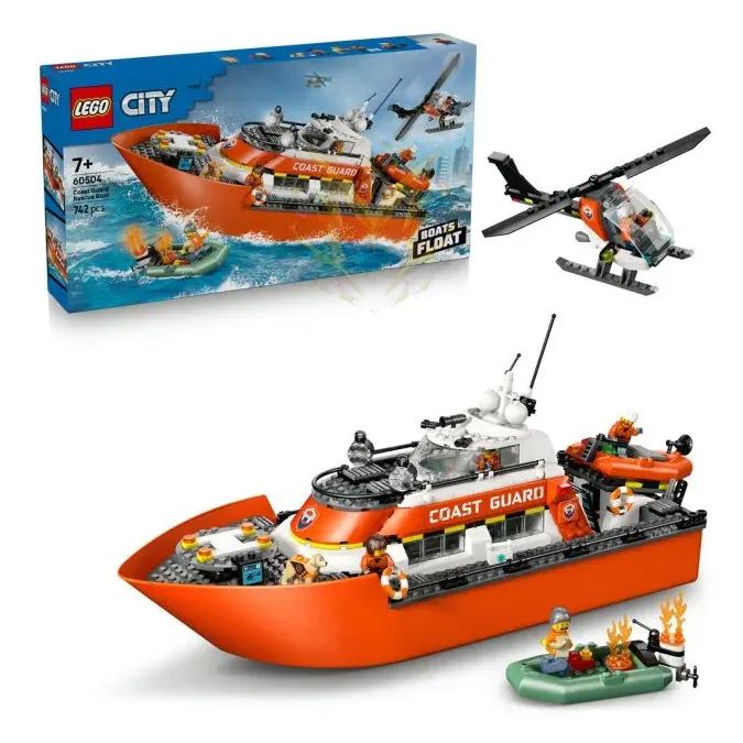 LEGO® City 60504 Záchranný člun pobřežní hlídky a vrtulník