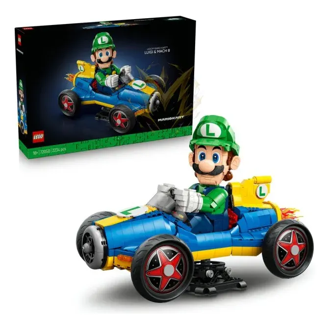 LEGO® Super Mario™ 72050 Mario Kart™ – Luigi a Mach 8
