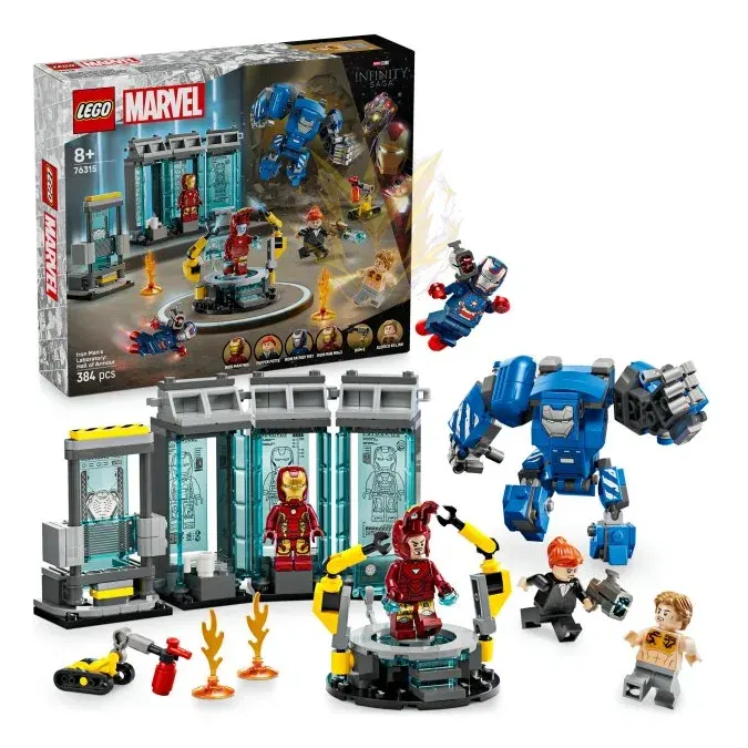 LEGO® Marvel 76315 Iron Man a jeho laboratoř: Síň brnění