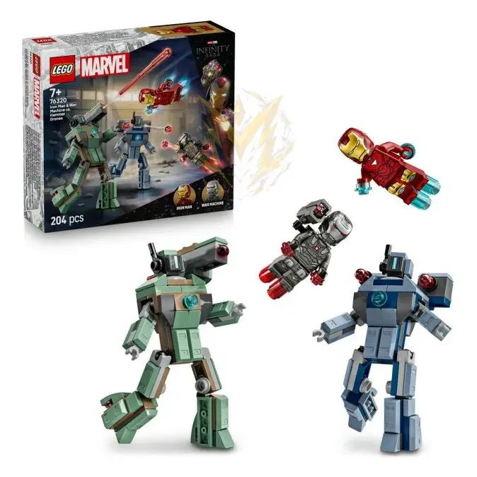 LEGO® Marvel 76320 Iron Man a War Machine vs. Hammerovy Drony
