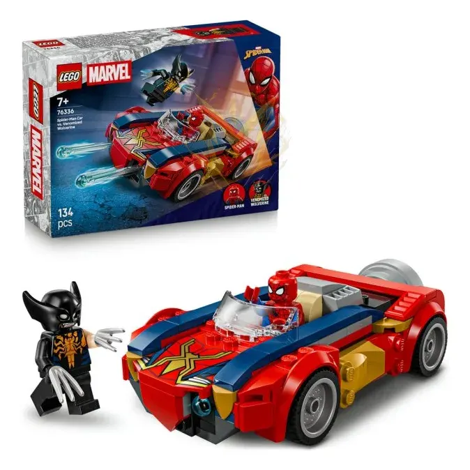 LEGO® Marvel 76336 Spider-Man a auto vs. venomizovaný Wolverine