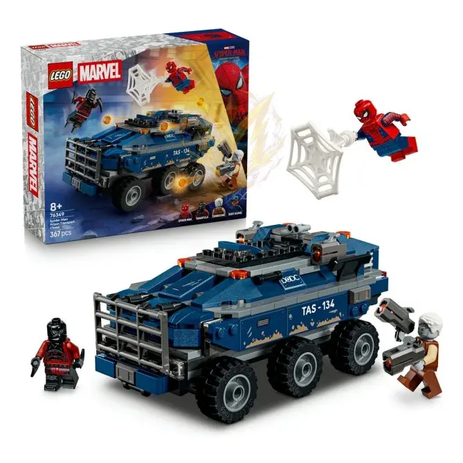 LEGO® Marvel 76349 Spider-Man a honička za vězeňským transportérem