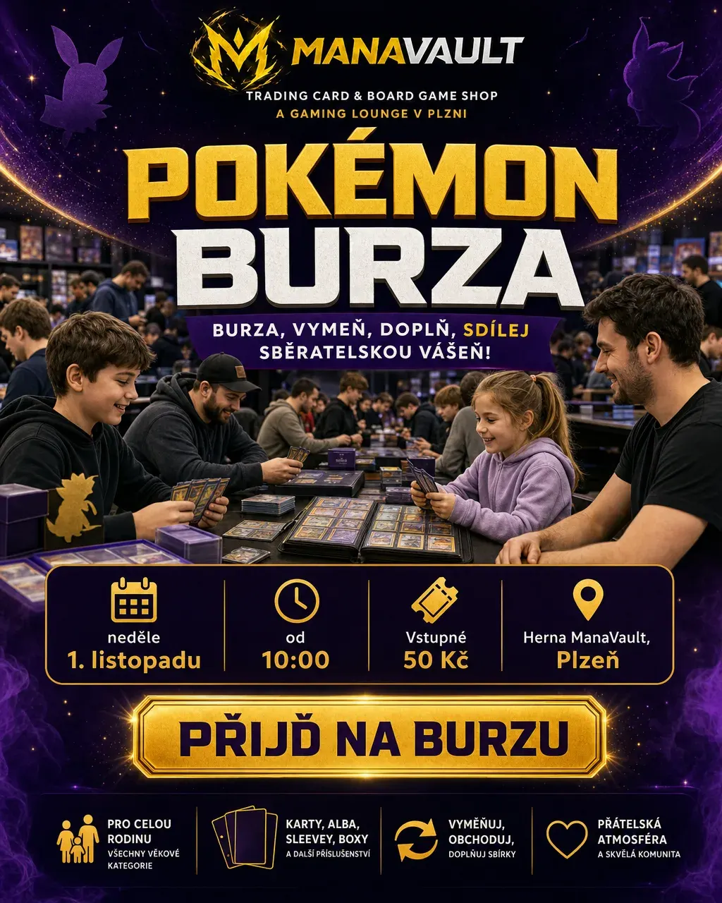 Leták: Pokémon burza