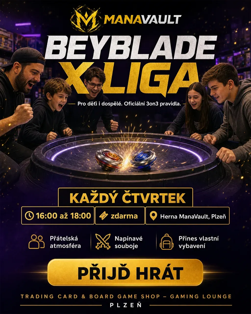 Leták: Beyblade X liga