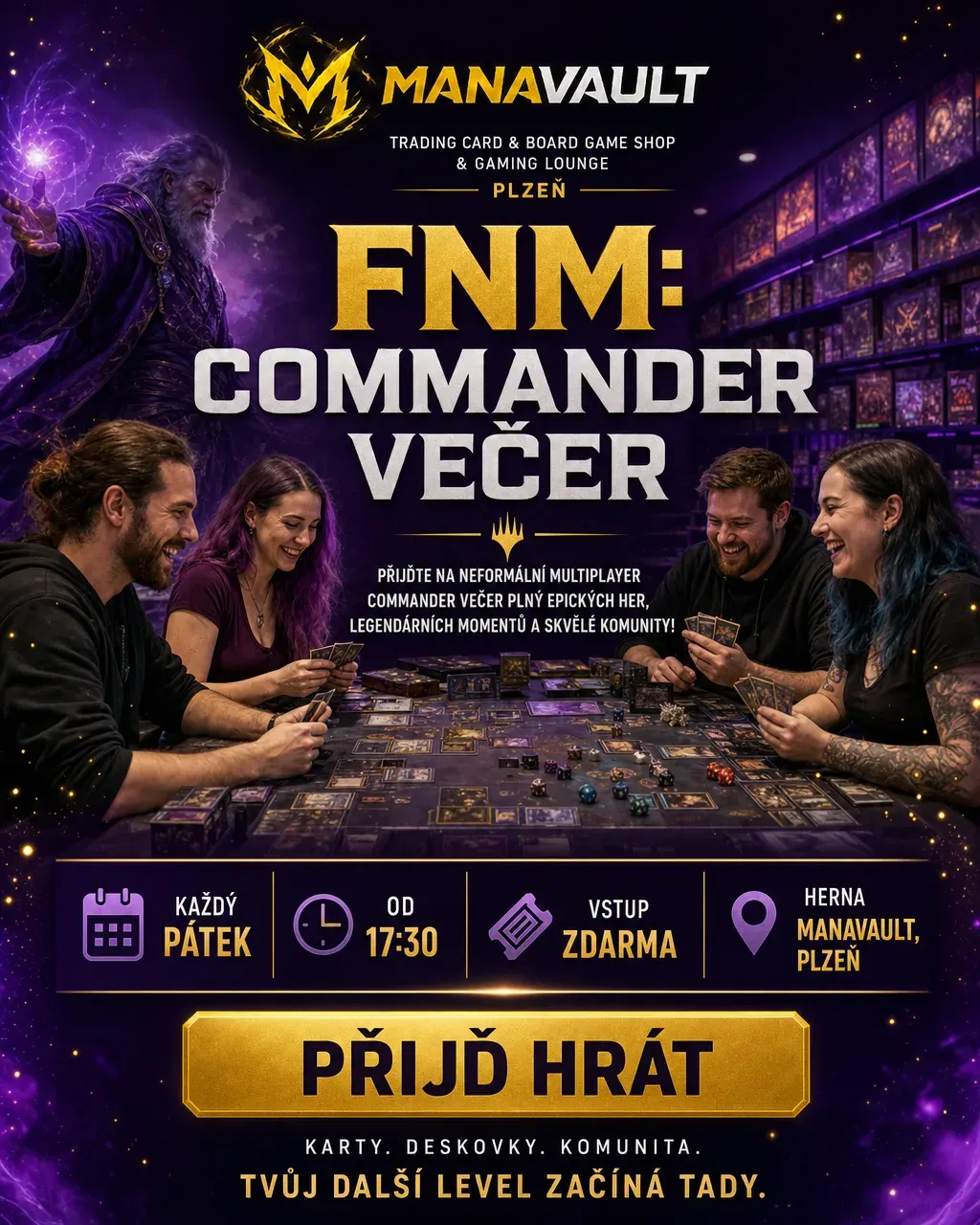 Leták: FNM: Commander večer