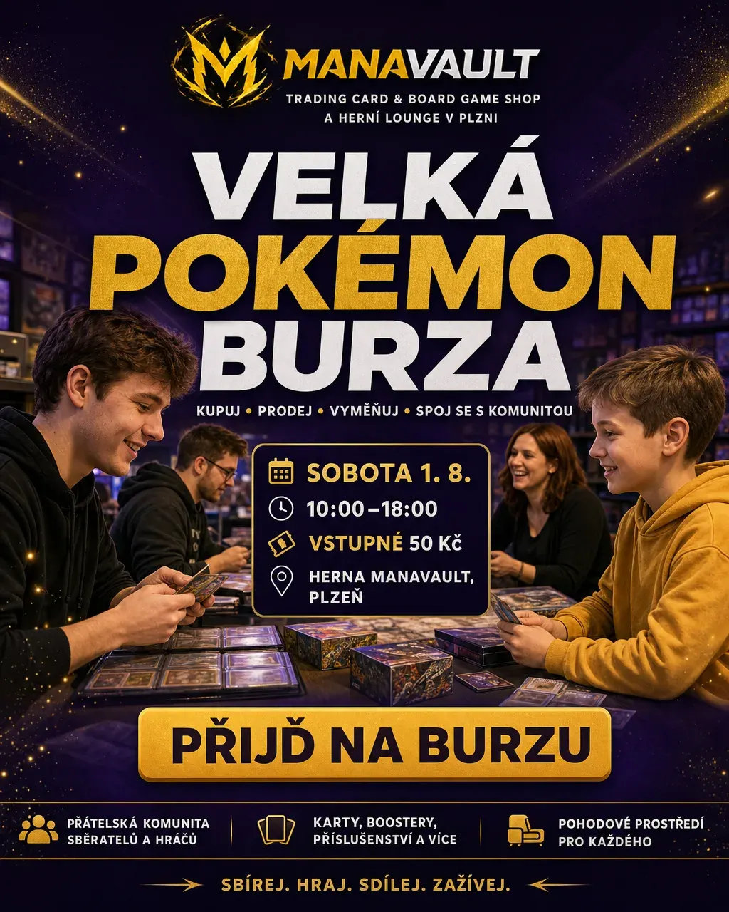 Leták: Velká Pokémon burza