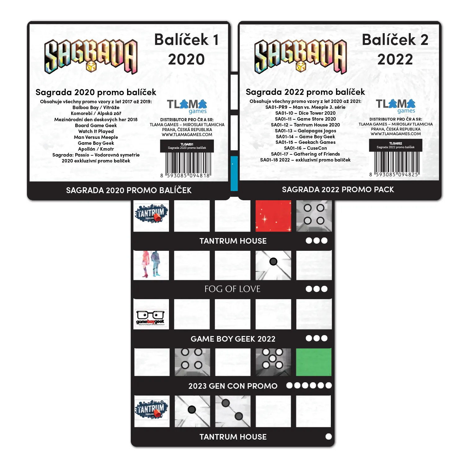 Sagrada: Promo balíček vitráží  (2025 Promo Card Collection)