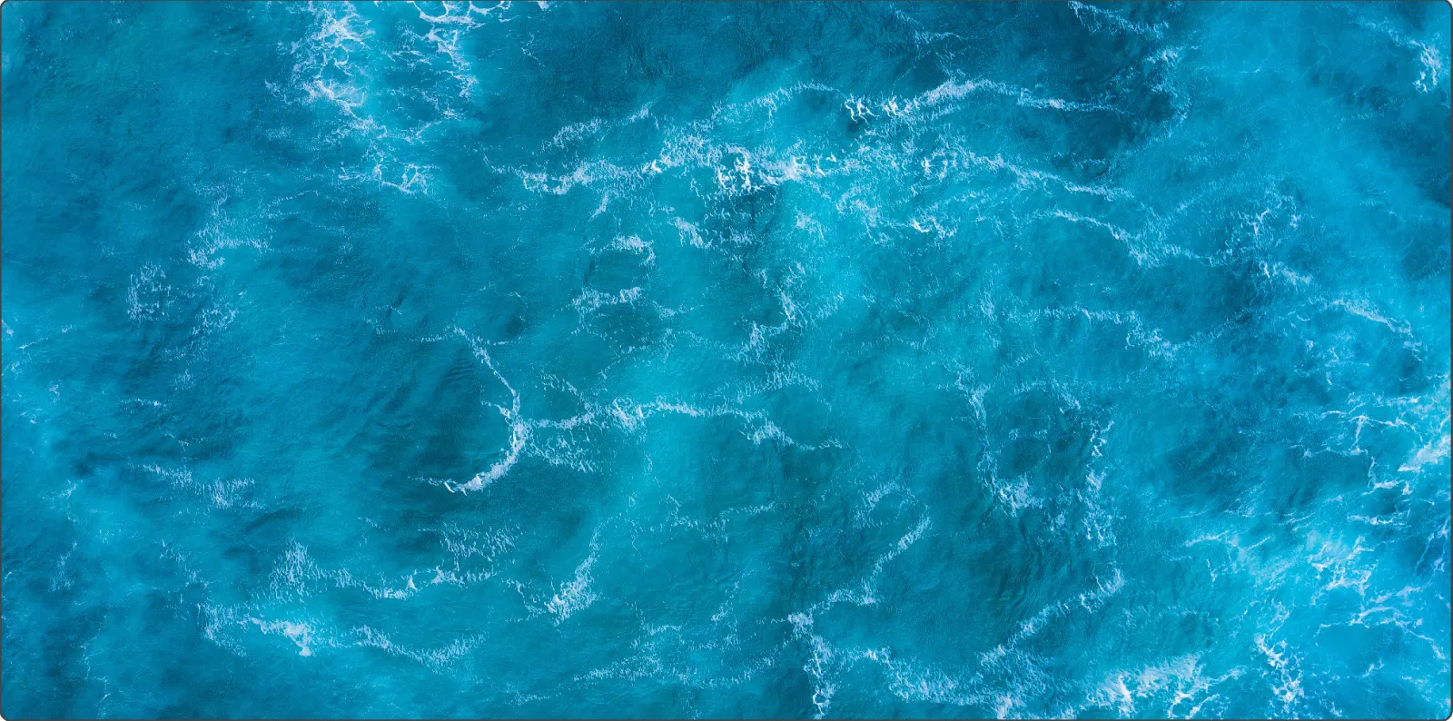 Herní podložka (playmat) 180 x 90 cm (6'x3') - různé motivy  (neoprenová, obšitá, playmat) Ocean (oceán)